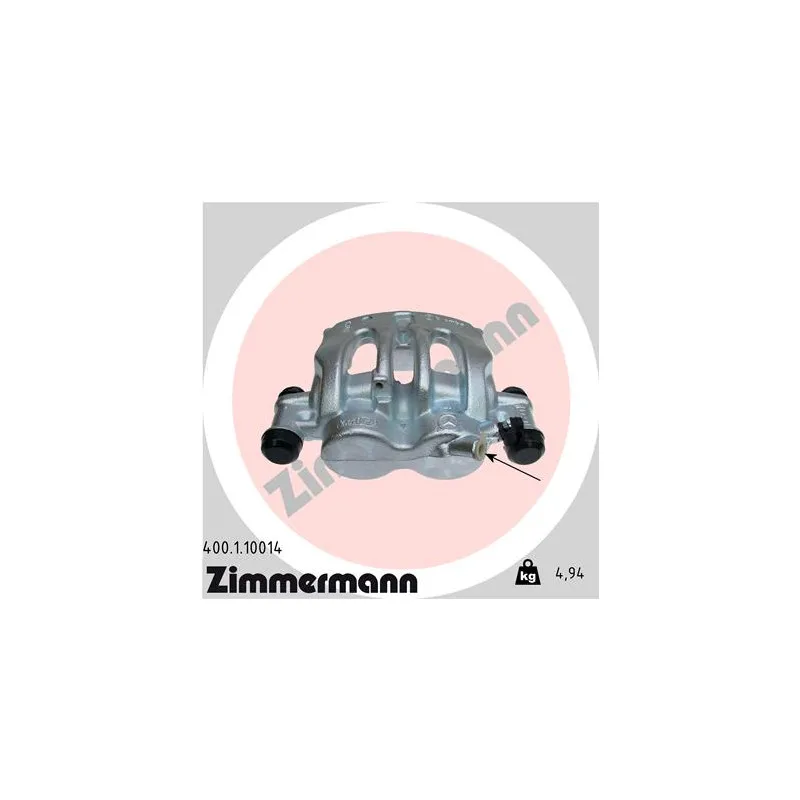 Étrier de frein avant gauche ZIMMERMANN 400.1.10014