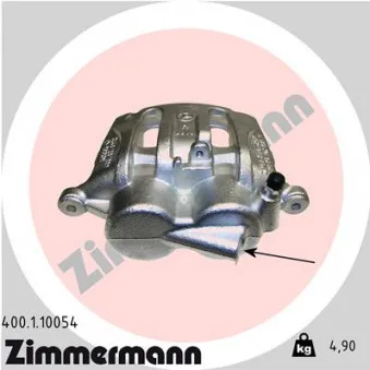 Étrier de frein avant gauche ZIMMERMANN 400.1.10054