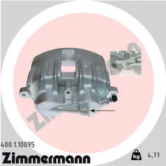 Étrier de frein avant gauche ZIMMERMANN 400.1.10095