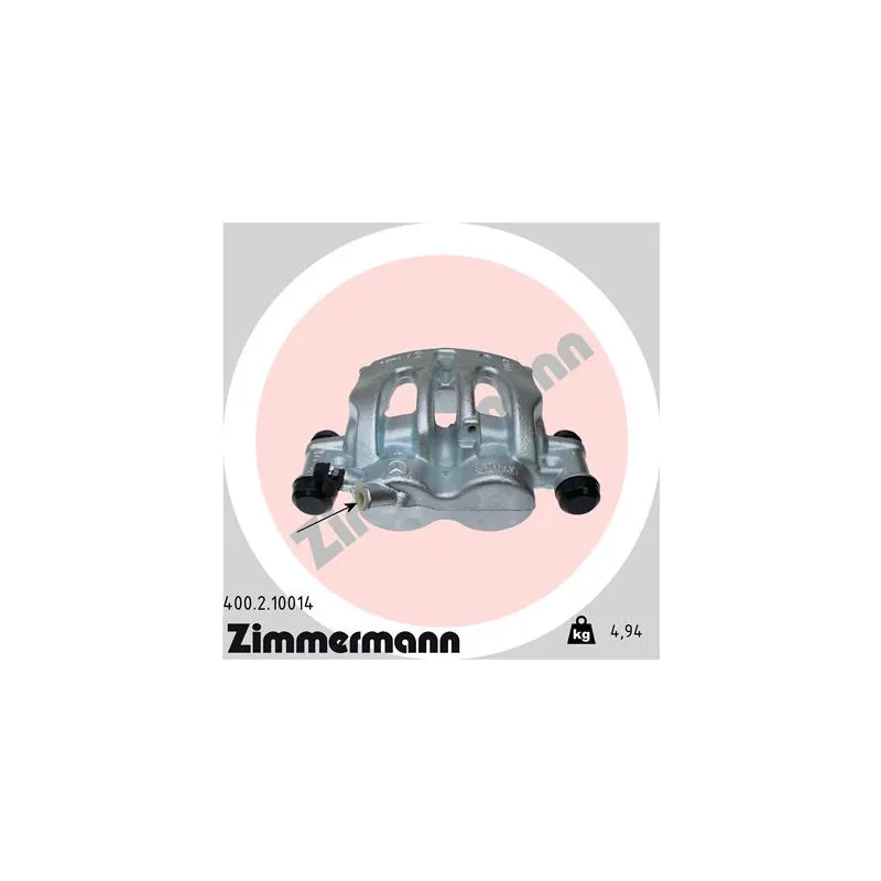 Étrier de frein avant droit ZIMMERMANN 400.2.10014