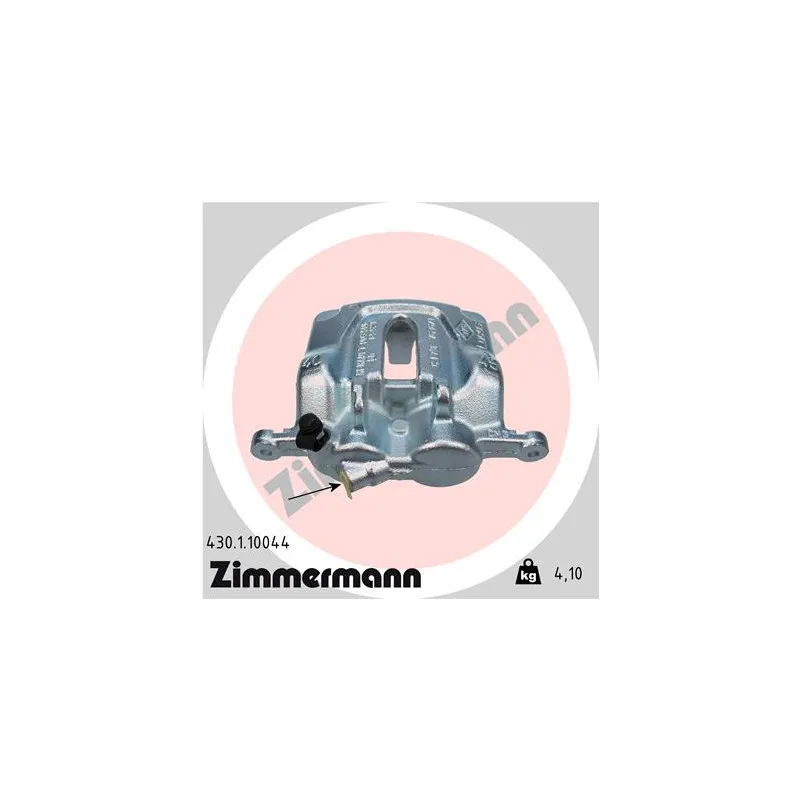 Étrier de frein avant gauche ZIMMERMANN 430.1.10044