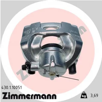 Étrier de frein avant gauche ZIMMERMANN 430.1.10051