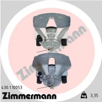 Étrier de frein avant gauche ZIMMERMANN 430.1.10053