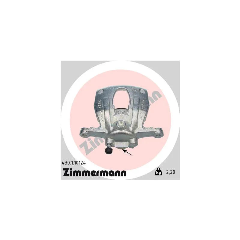Étrier de frein avant gauche ZIMMERMANN 430.1.10124