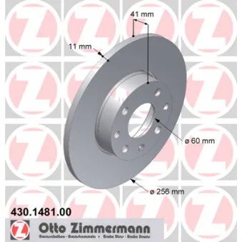 Jeu de 2 disques de frein avant ZIMMERMANN