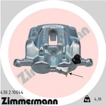 Étrier de frein avant droit ZIMMERMANN 430.2.10044