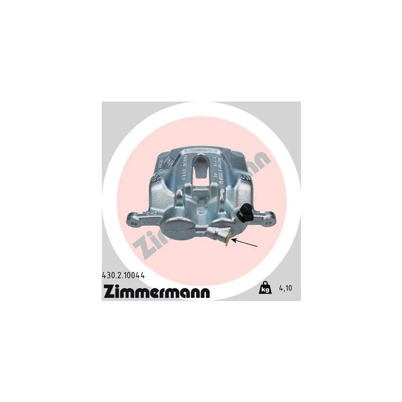 Étrier de frein avant droit ZIMMERMANN 430.2.10044
