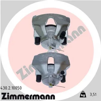 Étrier de frein avant droit ZIMMERMANN 430.2.10050