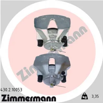 Étrier de frein avant droit ZIMMERMANN 430.2.10053