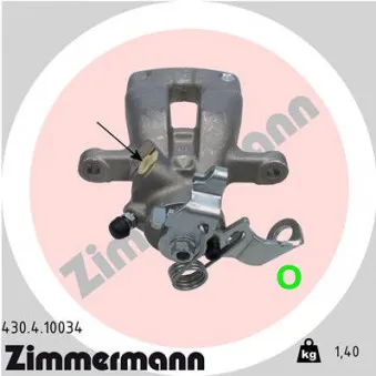 Étrier de frein arrière droit ZIMMERMANN 430.4.10034
