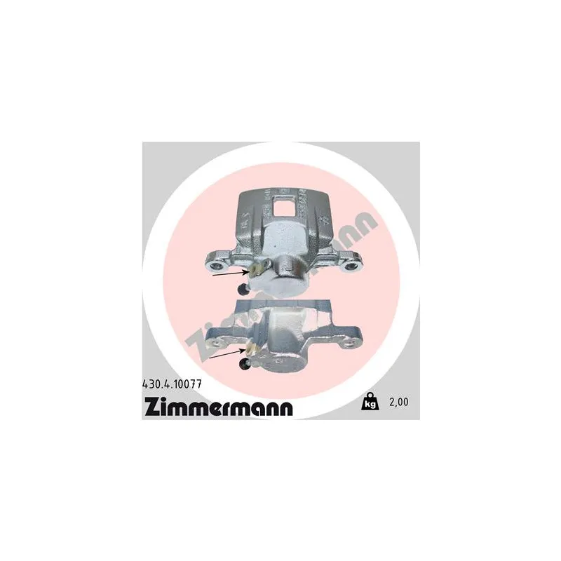Étrier de frein arrière droit ZIMMERMANN 430.4.10077