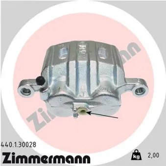 Étrier de frein avant gauche ZIMMERMANN 440.1.30028