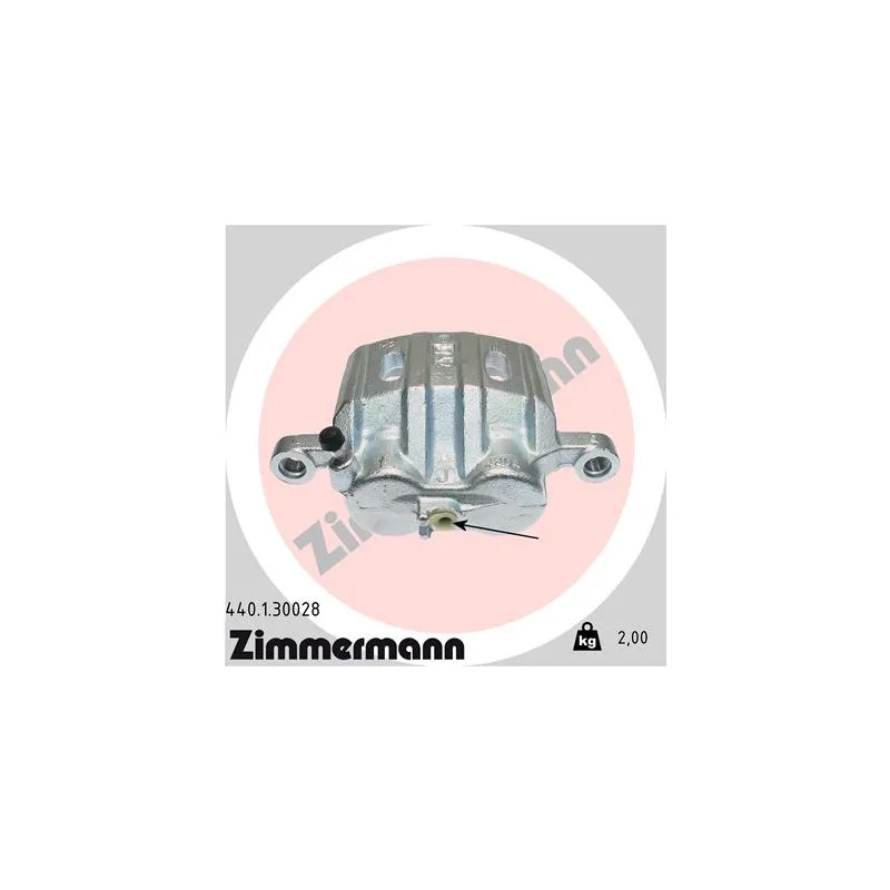 Étrier de frein avant gauche ZIMMERMANN 440.1.30028