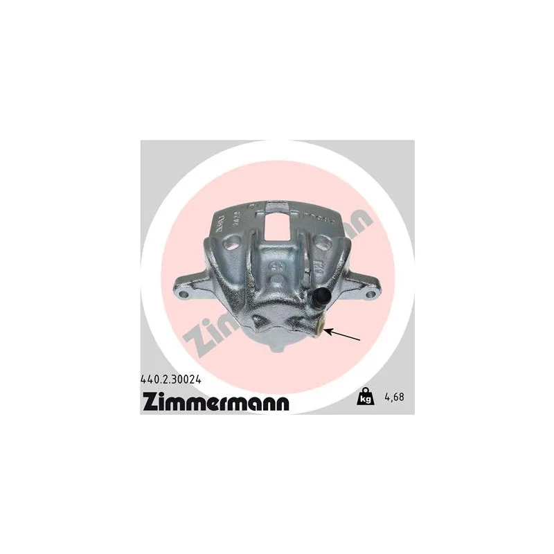 Étrier de frein avant droit ZIMMERMANN 440.2.30024