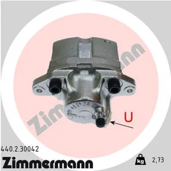Étrier de frein avant droit ZIMMERMANN 440.2.30042