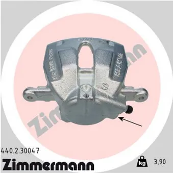 Étrier de frein avant droit ZIMMERMANN 440.2.30047
