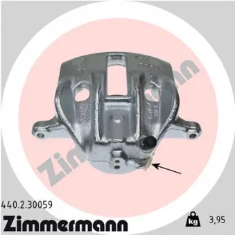 Étrier de frein avant droit ZIMMERMANN 440.2.30059