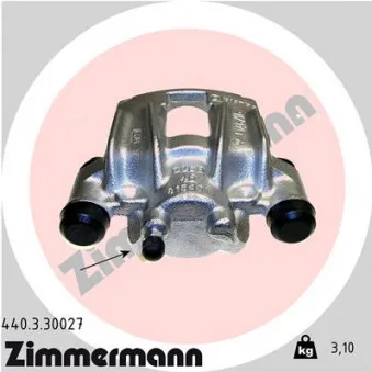 Étrier de frein arrière gauche ZIMMERMANN 440.3.30027