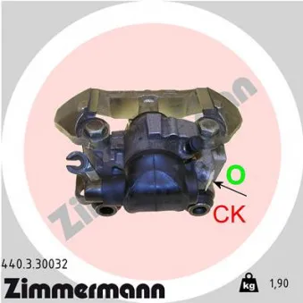 Étrier de frein arrière gauche ZIMMERMANN 440.3.30032