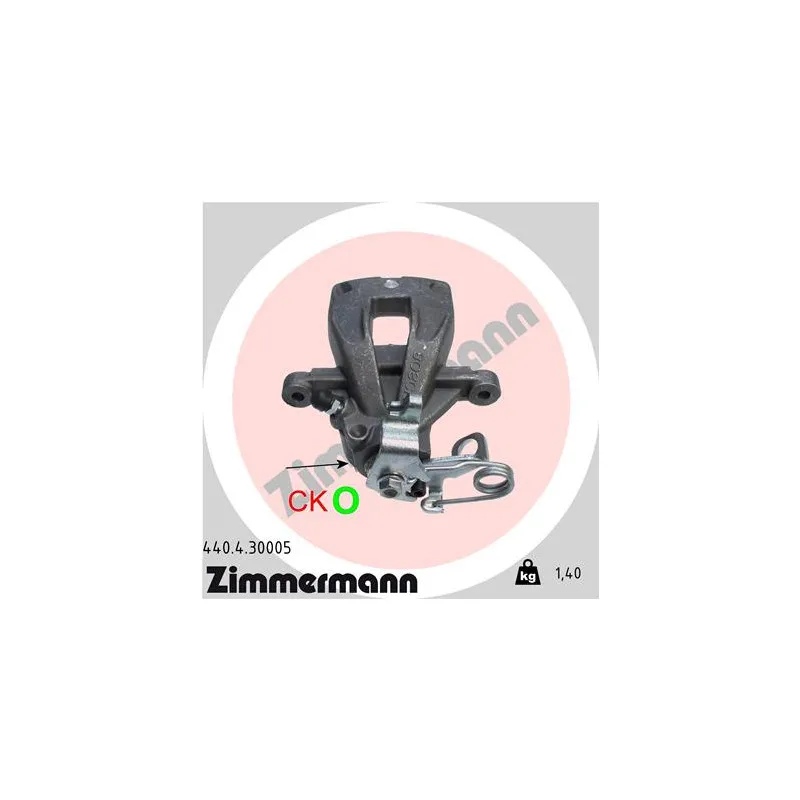 Étrier de frein arrière droit ZIMMERMANN 440.4.30005