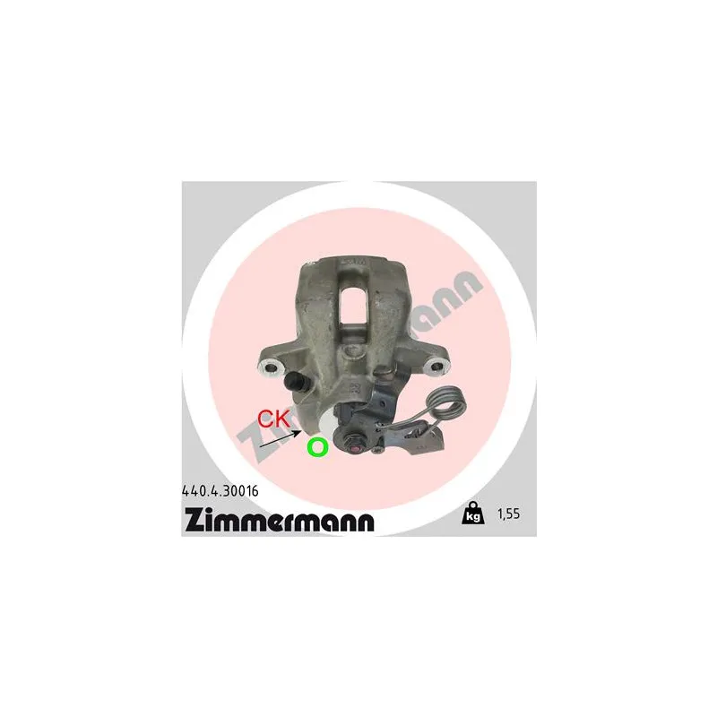 Étrier de frein arrière droit ZIMMERMANN 440.4.30016