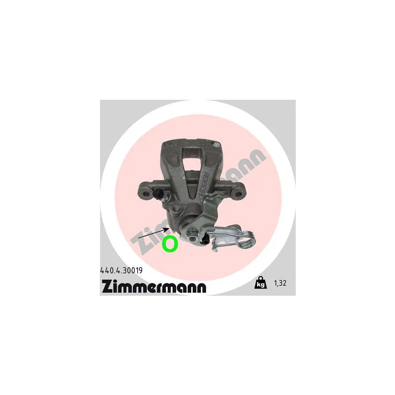Étrier de frein arrière droit ZIMMERMANN 440.4.30019
