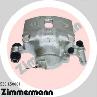 Étrier de frein avant gauche ZIMMERMANN 530.1.50061