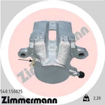 Étrier de frein avant gauche ZIMMERMANN 540.1.50025