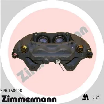 Étrier de frein avant gauche ZIMMERMANN 590.1.50008
