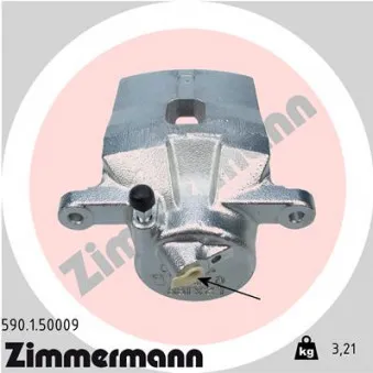 Étrier de frein avant gauche ZIMMERMANN 590.1.50009