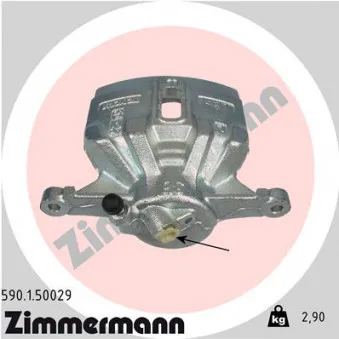 Étrier de frein avant gauche ZIMMERMANN 590.1.50029