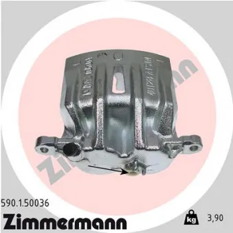Étrier de frein avant gauche ZIMMERMANN 590.1.50036