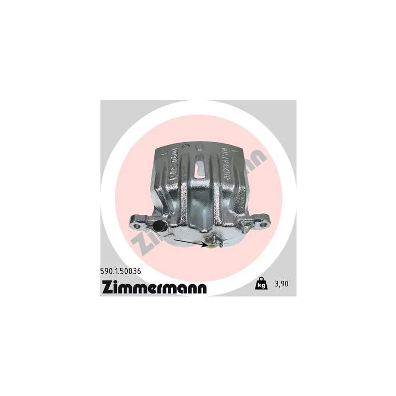 Étrier de frein avant gauche ZIMMERMANN 590.1.50036