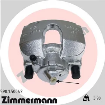 Étrier de frein avant gauche ZIMMERMANN 590.1.50042
