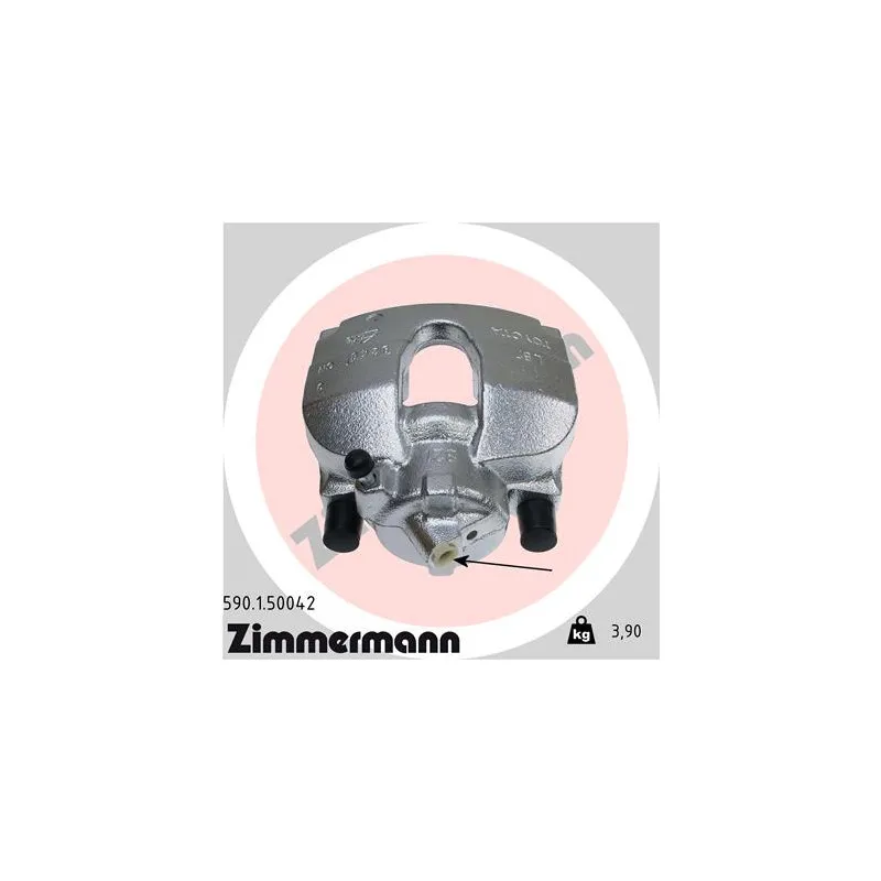 Étrier de frein avant gauche ZIMMERMANN 590.1.50042