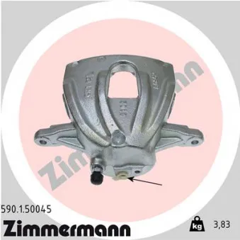 Étrier de frein avant gauche ZIMMERMANN 590.1.50045