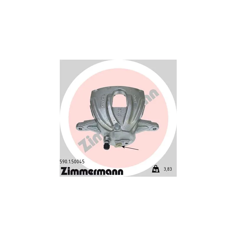 Étrier de frein avant gauche ZIMMERMANN 590.1.50045
