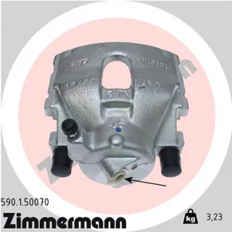 Étrier de frein avant gauche ZIMMERMANN 590.1.50070