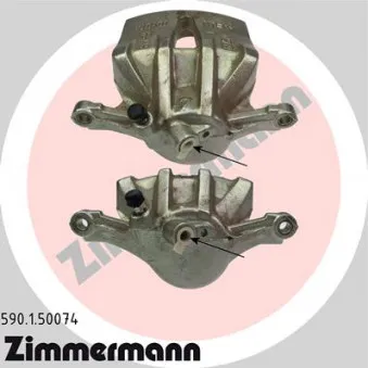 Étrier de frein avant gauche ZIMMERMANN 590.1.50074