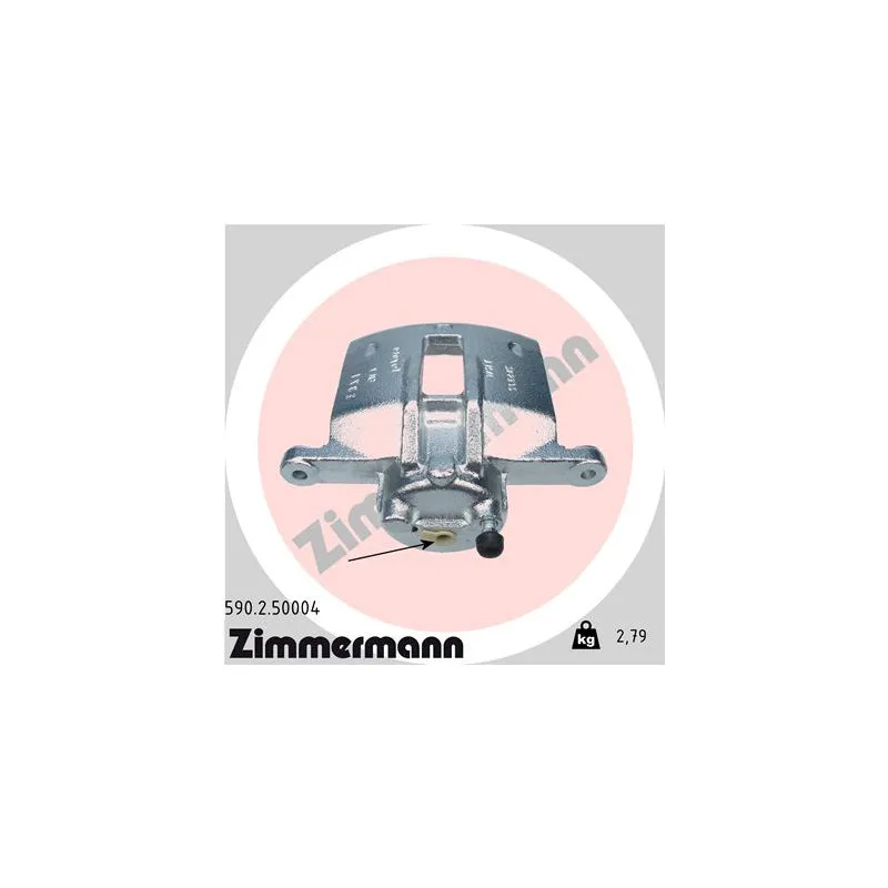 Étrier de frein avant droit ZIMMERMANN 590.2.50004