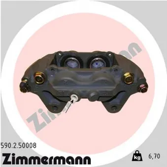 Étrier de frein avant droit ZIMMERMANN 590.2.50008