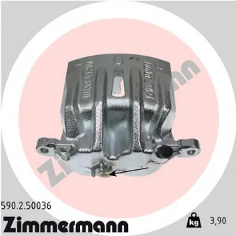 Étrier de frein avant droit ZIMMERMANN 590.2.50036