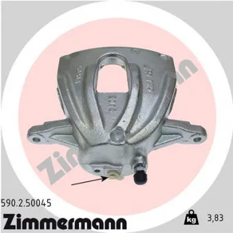 Étrier de frein avant droit ZIMMERMANN 590.2.50045