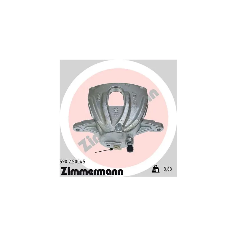 Étrier de frein avant droit ZIMMERMANN 590.2.50045