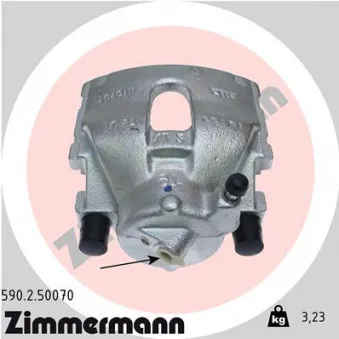 Étrier de frein avant droit ZIMMERMANN 590.2.50070