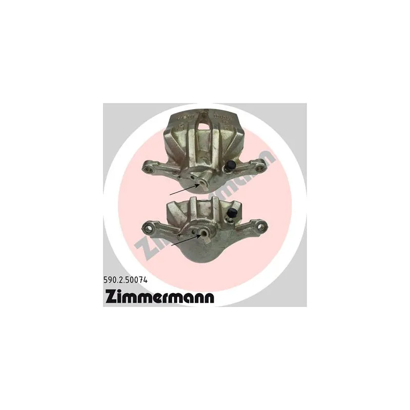 Étrier de frein avant droit ZIMMERMANN 590.2.50074