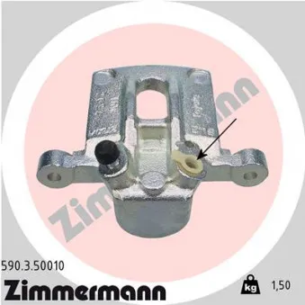 Étrier de frein arrière gauche ZIMMERMANN 590.3.50010