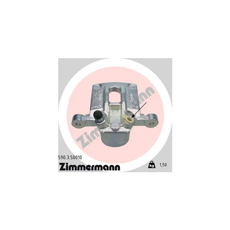 Étrier de frein arrière gauche ZIMMERMANN 590.3.50010