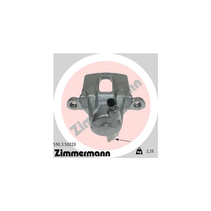 Étrier de frein arrière gauche ZIMMERMANN 590.3.50020