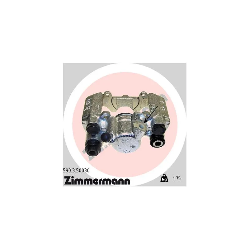 Étrier de frein arrière gauche ZIMMERMANN 590.3.50030